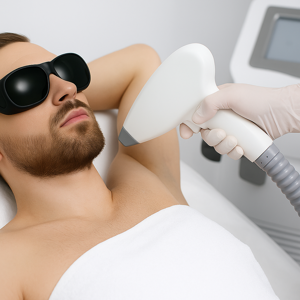 لیزر موهای زائد بدن